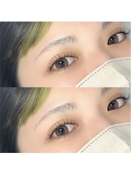 サロン ジュウ(salon Jyuu.)の写真/通常のエクステの3分の1の軽さが魅力なフラットラッシュ☆短い毛や細い毛にもピタッと密着ダメージレス◎