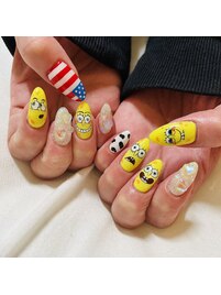 にぎやかネイル