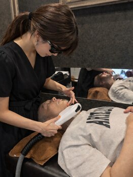 one off Luce【メンズ脱毛】の写真/【メンズ脱毛の新常識】濃い毛にも効果的な最新マシン導入!痛みを抑えた冷却機能で快適に清潔感アップ★