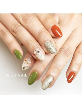 レッシュネイル サロンアンドスクール(RECH NAIL salon&school)/ゴールドフラワー