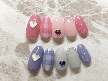 ネイルサロン キャンディネイル(Candy Nail)/チェックネイルby石田