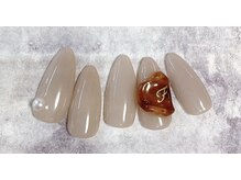 エフ(F)/べっ甲×シーリングネイル