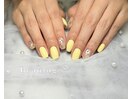 イエローフラワーネイル￥10080