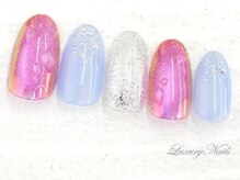 ラグジュアリーネイルズ オオミヤ(Luxury Nails Omiya)/うるツヤ*キラキラ水滴Nail