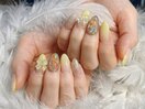 バターイエロー×リボン