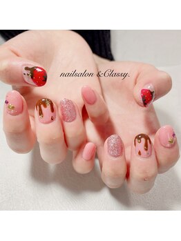 アンドクラッシィ(&classy.)/チョコレートネイル