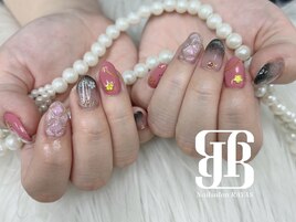 桜×推しネイル