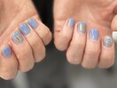 ミラーネイル×ニュアンス