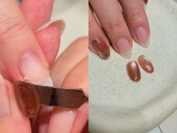 ラシェード 表参道(LaShade)の写真/「爪が薄いからネイルを休む」は不要。爪を削らないジェルと美容液オフで叶える、次世代の自爪育成サロン。