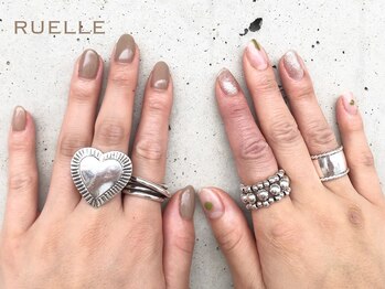 リュエル(RUELLE)/ちぐはぐネイル