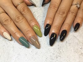 オータムカラーネイル