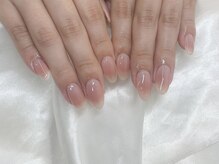 インザピンクリリー(in the pink LILY)/シンプル/チークネイル