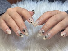ネスネイル 池袋(Nes.nail)/ドット×リボン