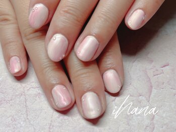 イハナ(ihana)/持込デザイン*桃ネイル!