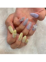 グラマラス アンジェアイ 荻窪店(glamourous ange eye)/アシンメトリーネイル