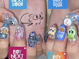 推しネイル　K-pop
