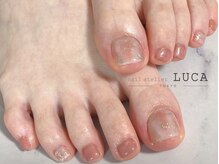 ネイルアトリエルカ(nail atelier LUCA)/W-337 大人上品フットネイル