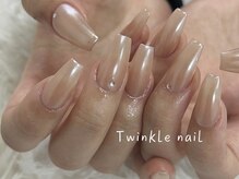 トゥインクルネイル(Twinkle Nail)/パール感ミラネイル