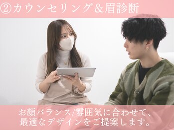 メンズ眉毛サロン ADDICT広島パルコ店【メンズ眉毛/眉毛サロン/アイブロウ/眉毛】/施術の流れ[眉毛/眉毛サロン]