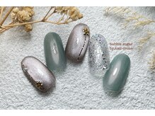 バブル シュガー バイ ネイルクローネ(bublle sugar by.nail crone)/スタッツフラワーネイル