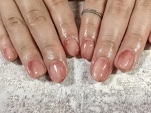 キキネイル 二子玉川(kikinail)/うるうる桃ネイル2021夏ネイル