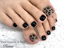 ルーナ(Runa)/フットヒョウ柄ネイル【¥6050】