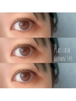 エン(EN.)/フラットラッシュ/ブラウン140本