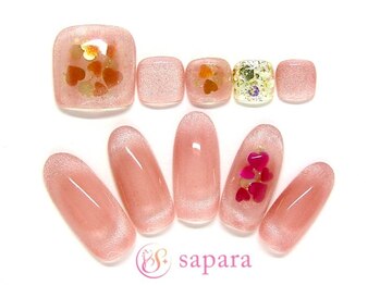 津田沼ネイルサロン サパラ(sapara)/ハンドフットセット定額¥11,499