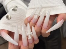 Park by tokyo渋谷道玄坂店【ネイル/マツエク/LED/韓国/ワンホン/ガーリー/同時施術】の雰囲気（長さだし♪マグネットネイル♪ちゅるんキラキラ♪やり放題♪）