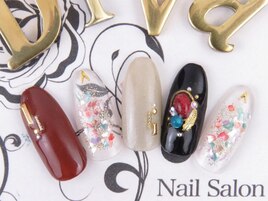 秋冬 アートネイル 8500