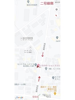 ラフリ/お店の地図