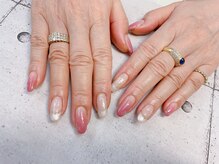 ネイル ビューティーマジック 葛西本店/立体ミラーフレンチネイル