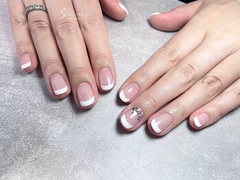 クリアベースフレンチネイル