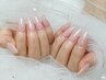 スカルプワンカラー、ラメグラデーション￥14800