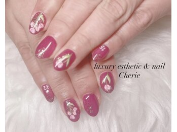 シェリエ(Cherie)/チューリップ×ナンバーネイル