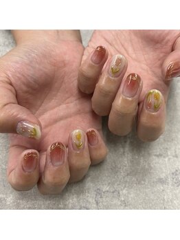 2026春ネイル【チューリップ】