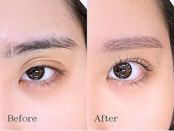 ミーナ 鍋島店(mina)/アイブロウWAX＋まつげパーマ上