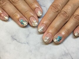 シェルフラワーネイル