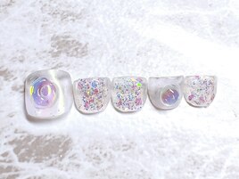 オーロラフットネイル