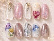 レッドネイルズ 北砂店/あじさいネイル