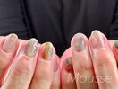 短い爪に似合うニュアンスネイル