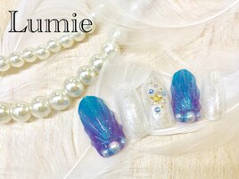 人魚のうろこネイル