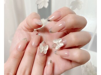 コロミネイル(colome nail)/ガラスフレンチ