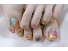 ネイルサロン ビューティーマジック 川口店/レインボーネイル