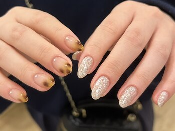 ラグ ネイル(RAG nail)/アシメネイル/秋ネイル