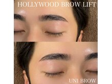 [眉毛/メンズ眉毛/アイブロウサロン/ハリウッドブロウリフト]