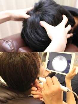 チャージ 新宿店の写真/眼精疲労・首肩こり改善◎しっかりもみほぐし【ドライヘッドスパ 30分整体¥3900】イヤースコープ付き