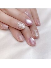ピオニーネイル(peony nail)/落ち着いた華やかさチューリップ
