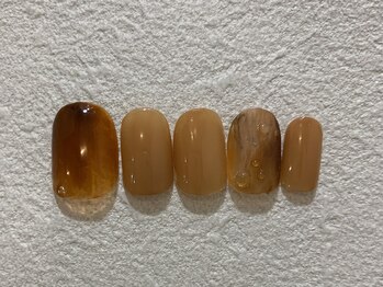 カラネイル 南森町店(calla nail)/マット×水滴
