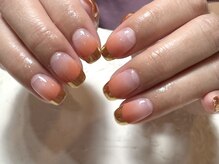 デューネイルスタジオ(dew nail studio)/グラデーションミラーフレンチ